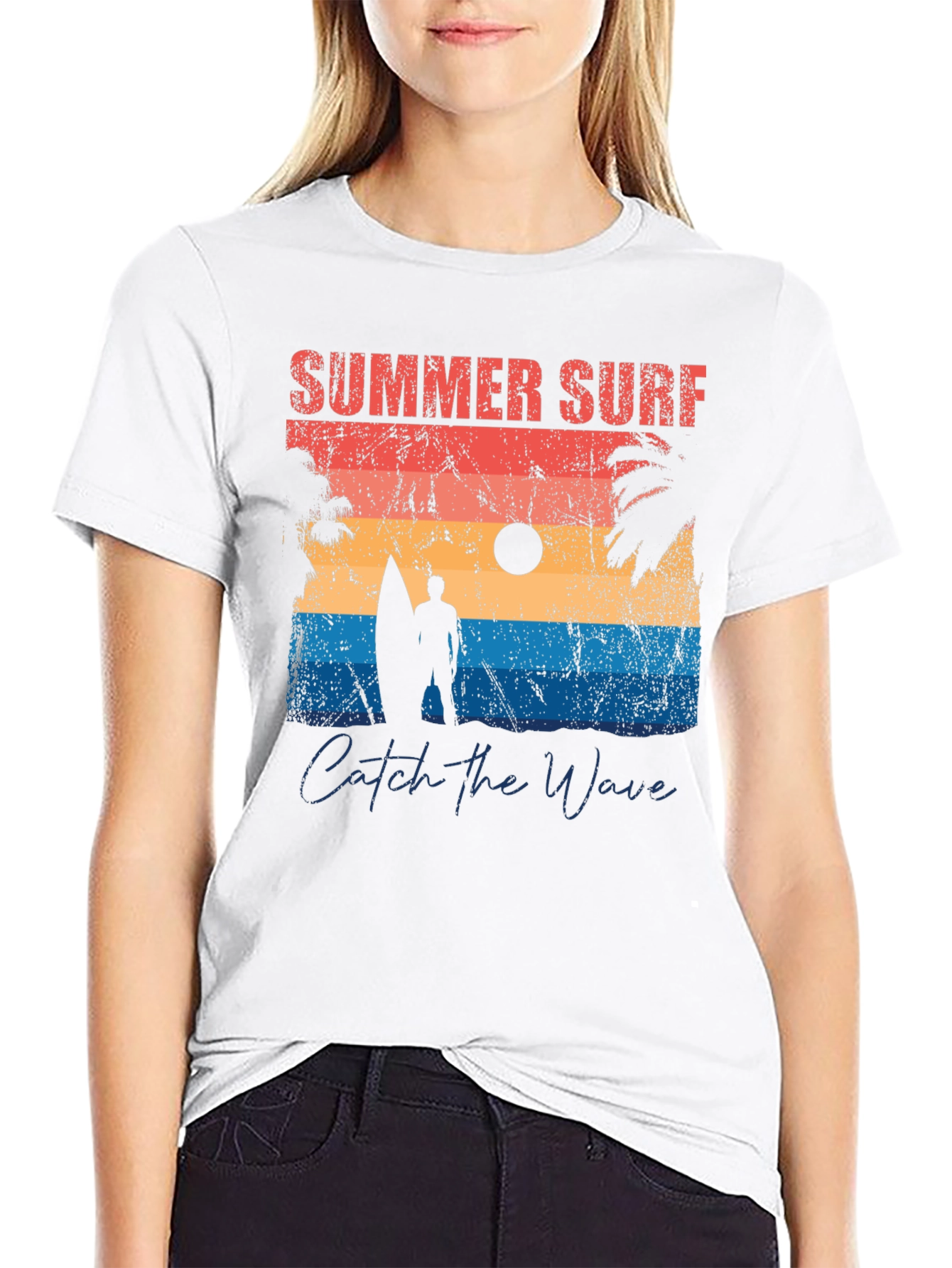 Summer Surf Graphic Tee - Catch the Wave