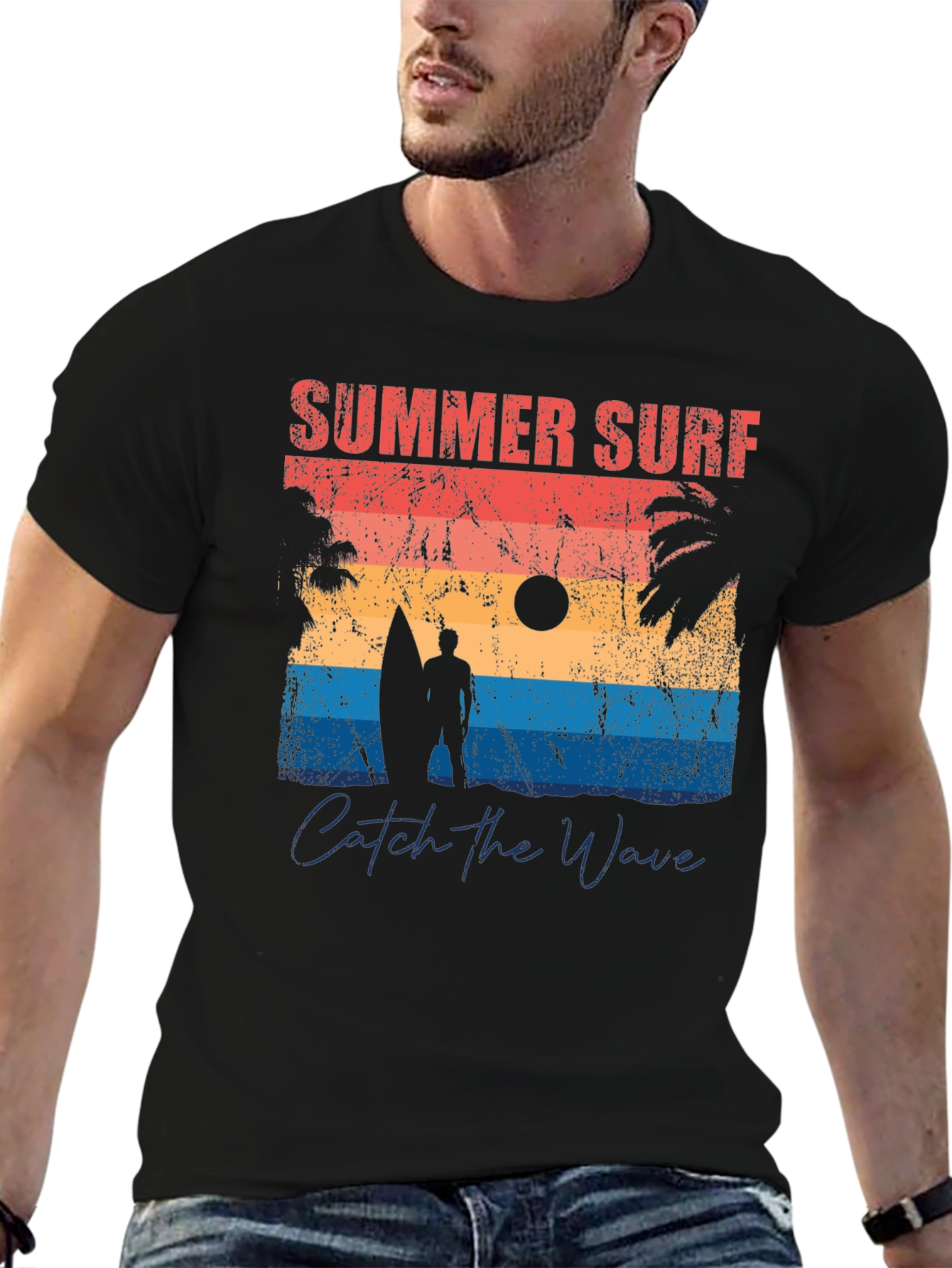 Summer Surf Graphic Tee - Catch the Wave