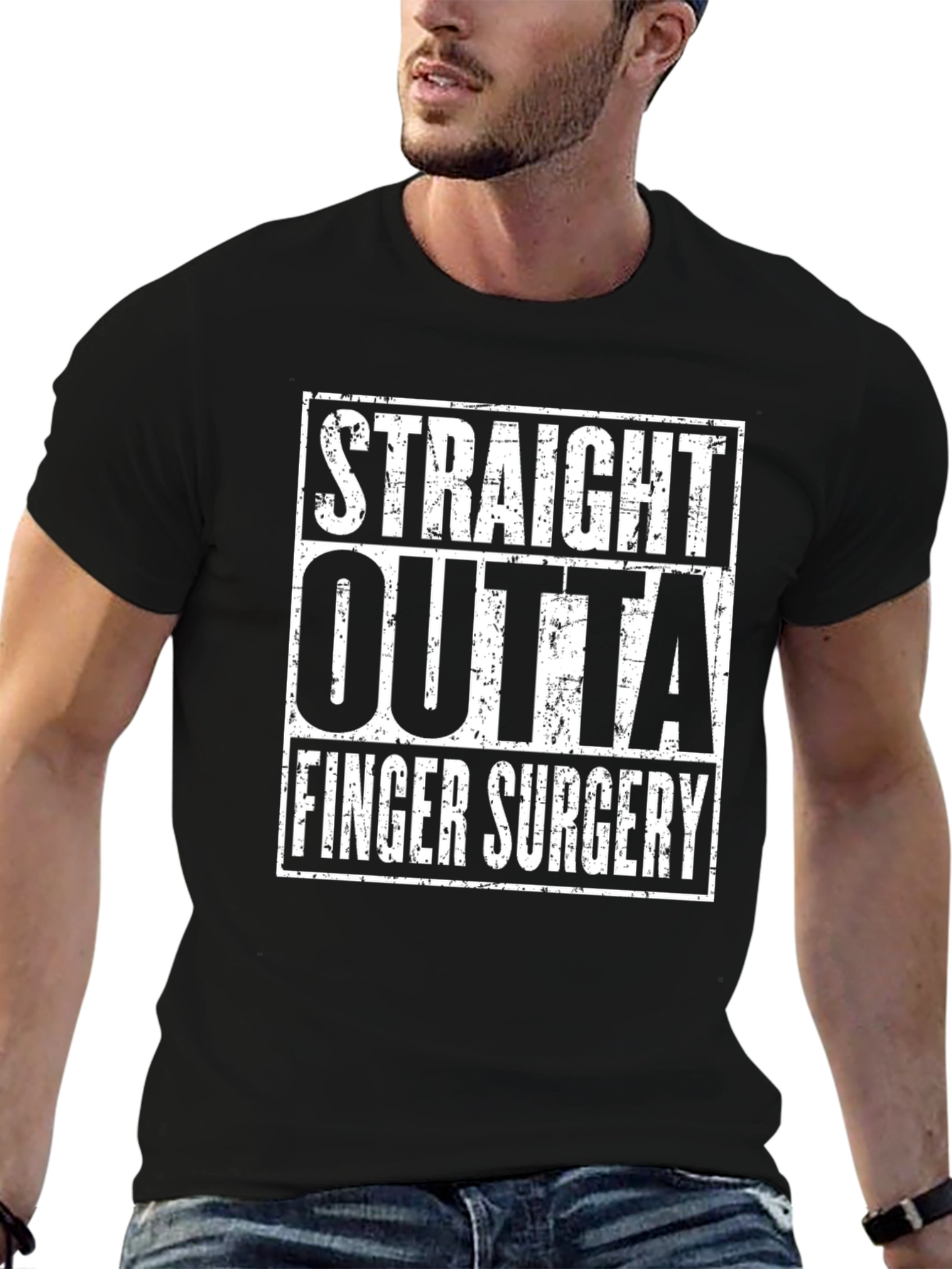 Straight Outta Finger Surgery Graphic Tee