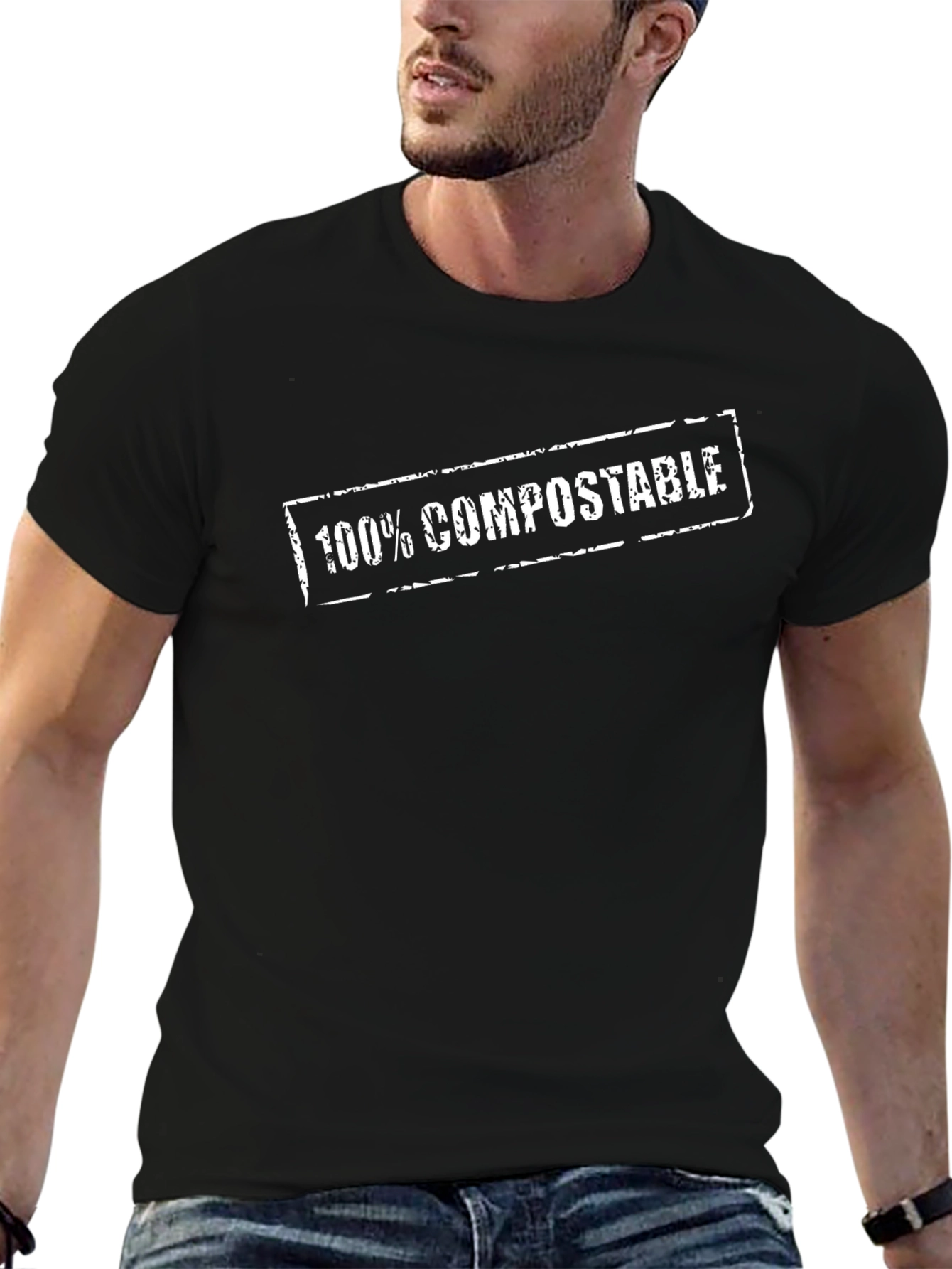 100% Compostable Graphic T-Shirt - Eco-Friendly Tee