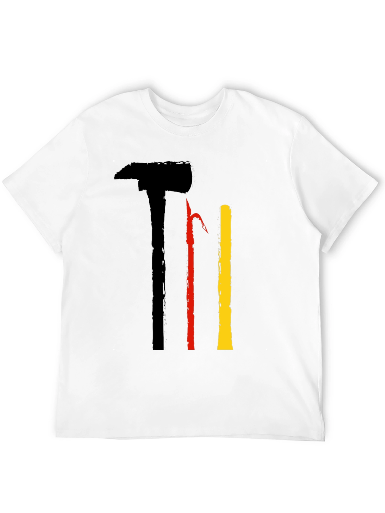 Unique Graphic Tee - Axe Hook & Bar Design