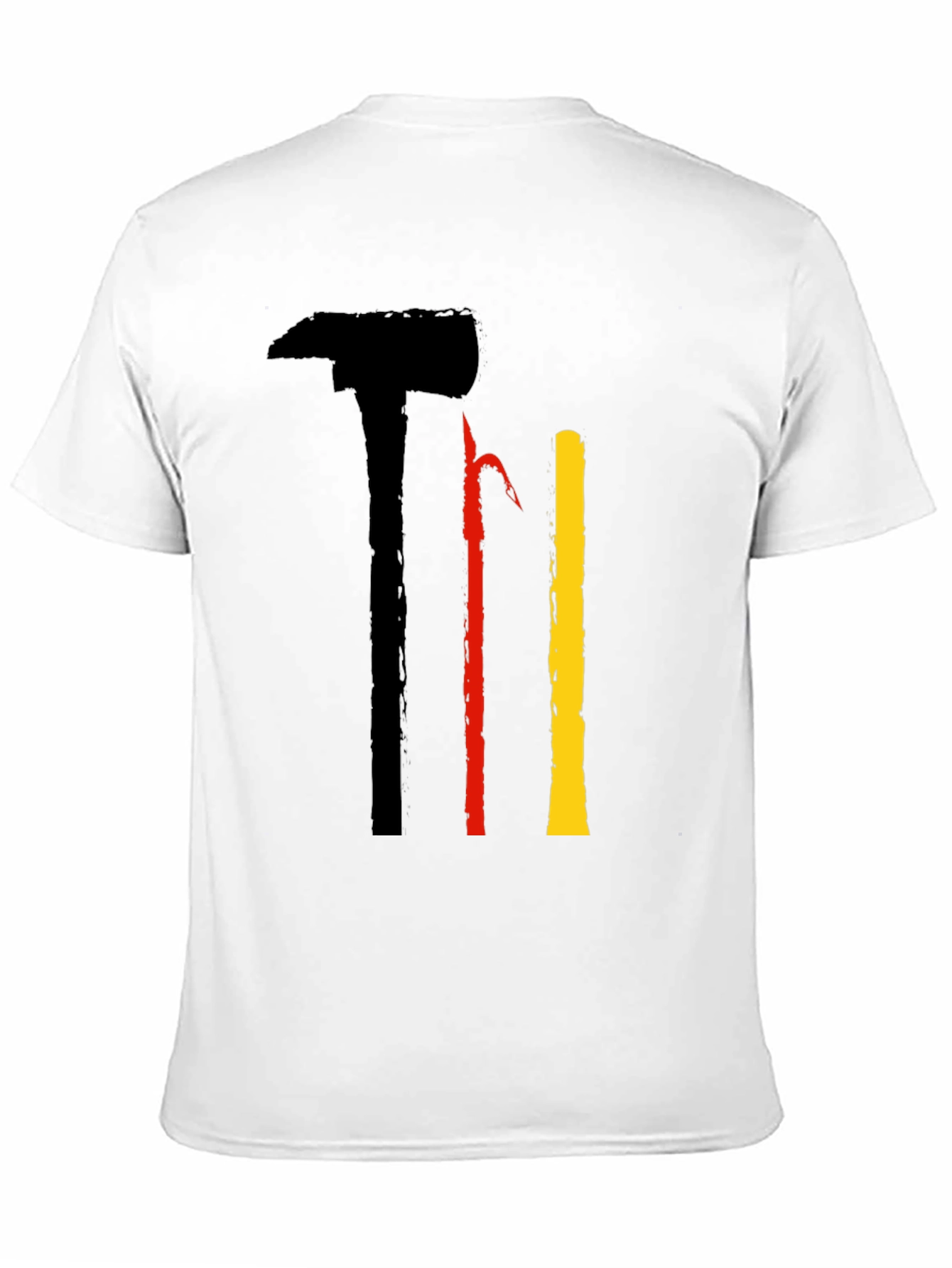 Unique Graphic Tee - Axe Hook & Bar Design
