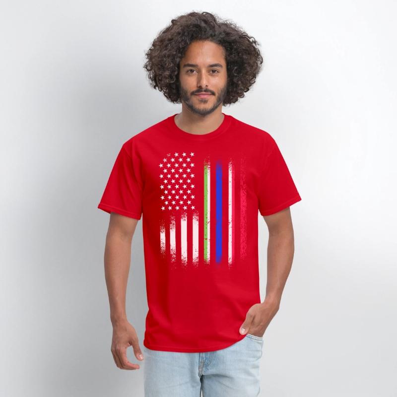 Gambian American Grown Country USA Flags Stripes