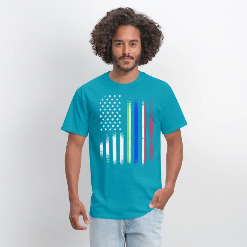 Gambian American Grown Country USA Flags Stripes