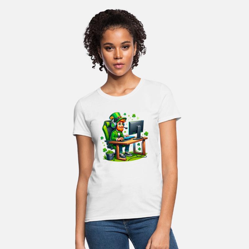 Gamer Leprechaun St Patrick's Day Gaming