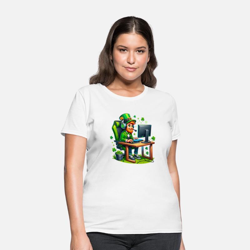 Gamer Leprechaun St Patrick's Day Gaming