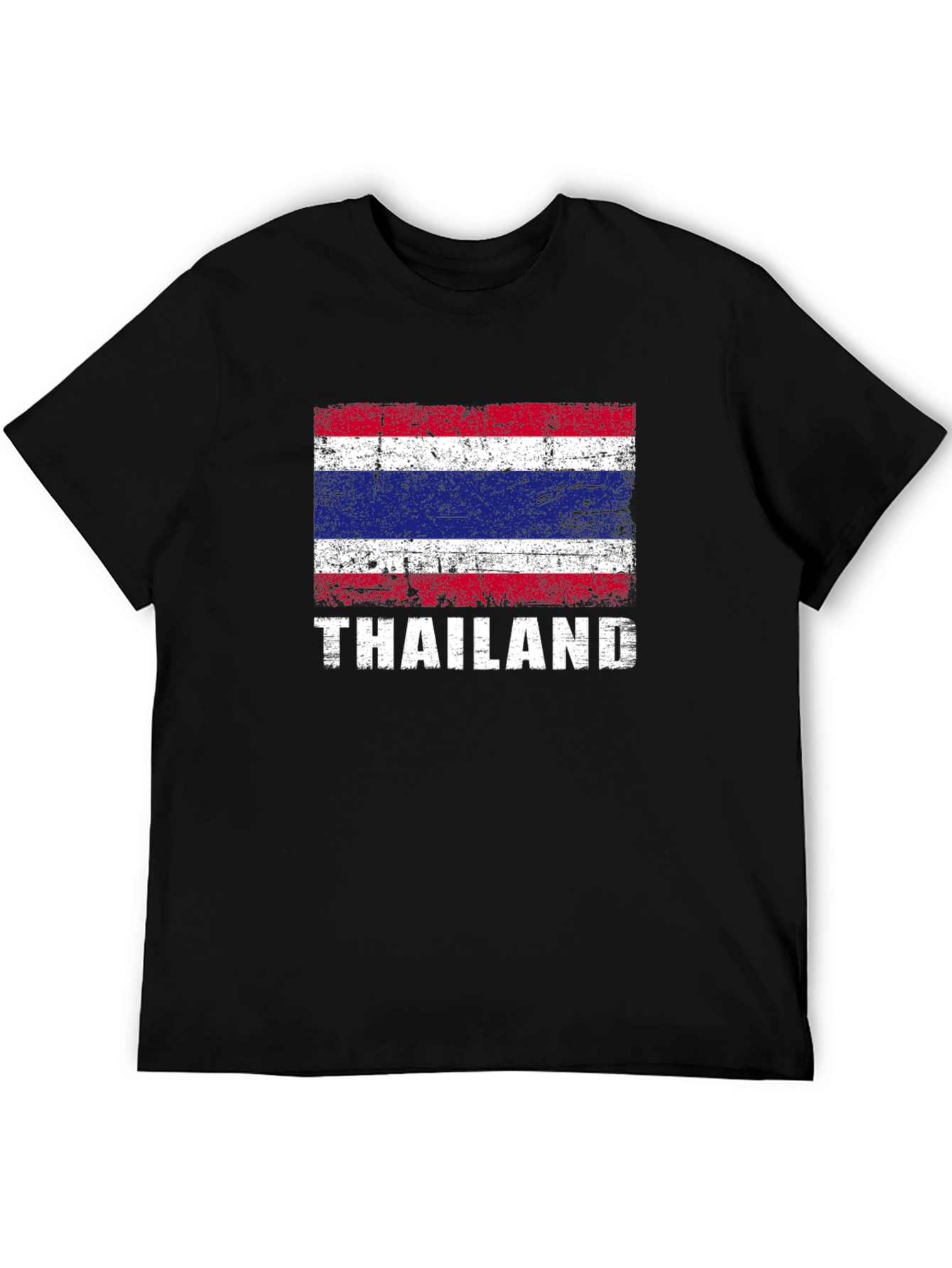 Thailand Flag T-Shirt - Distressed Style