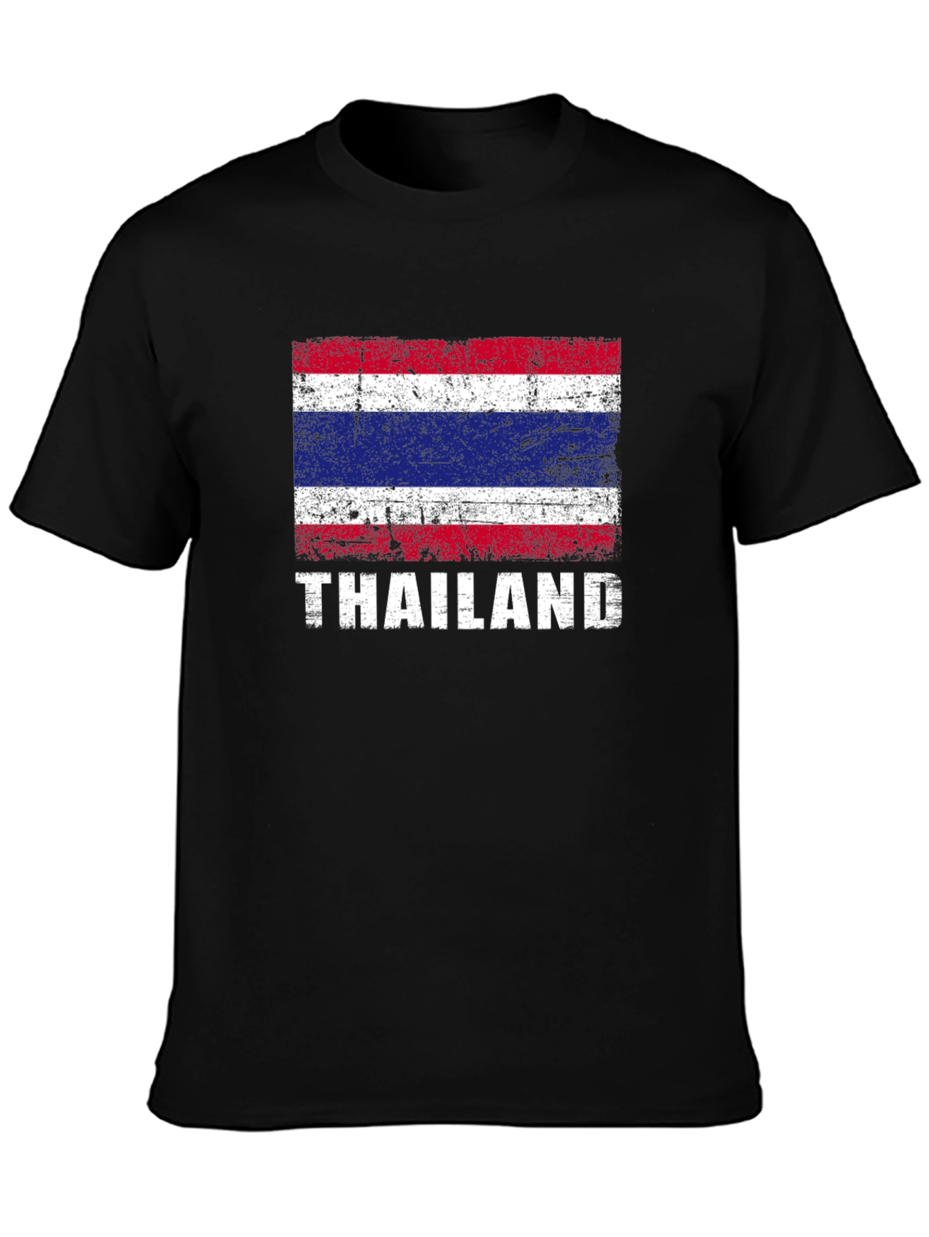 Thailand Flag T-Shirt - Distressed Style