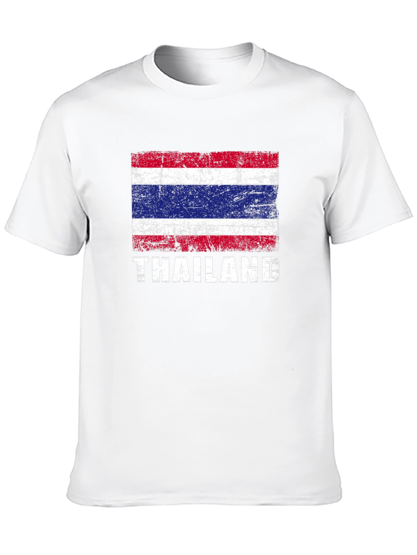 Thailand Flag T-Shirt - Distressed Style