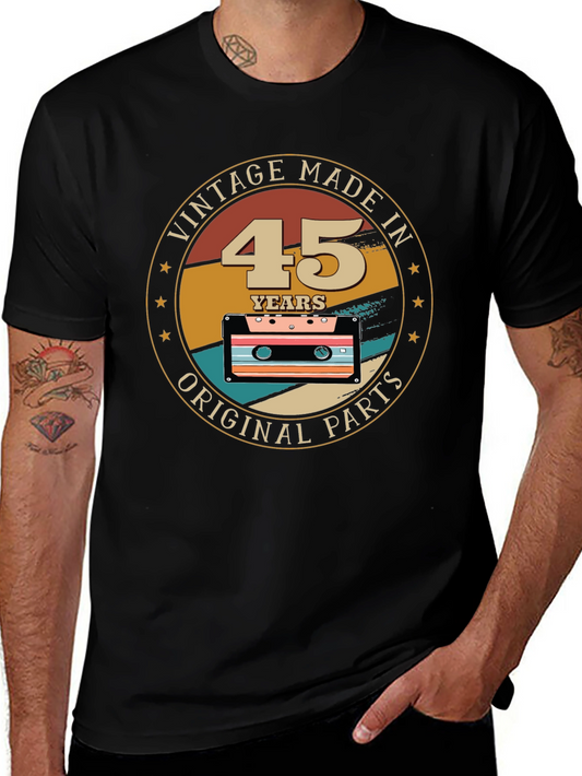 Vintage 45th Birthday Cassette T-Shirt