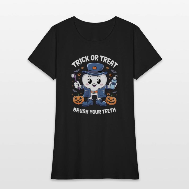 Ghost Dentists Trick or Treat Brush Your Teeth