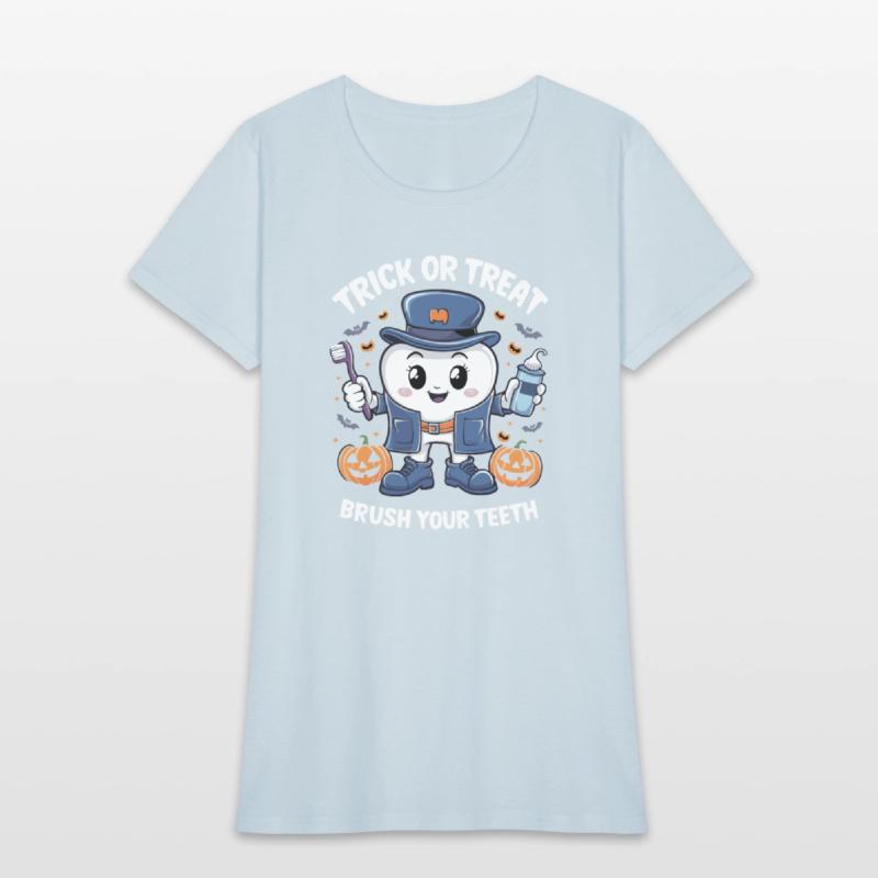 Ghost Dentists Trick or Treat Brush Your Teeth