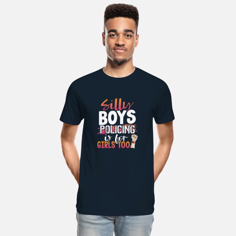 Girl Police Officer Gift Silly Boys Policing is