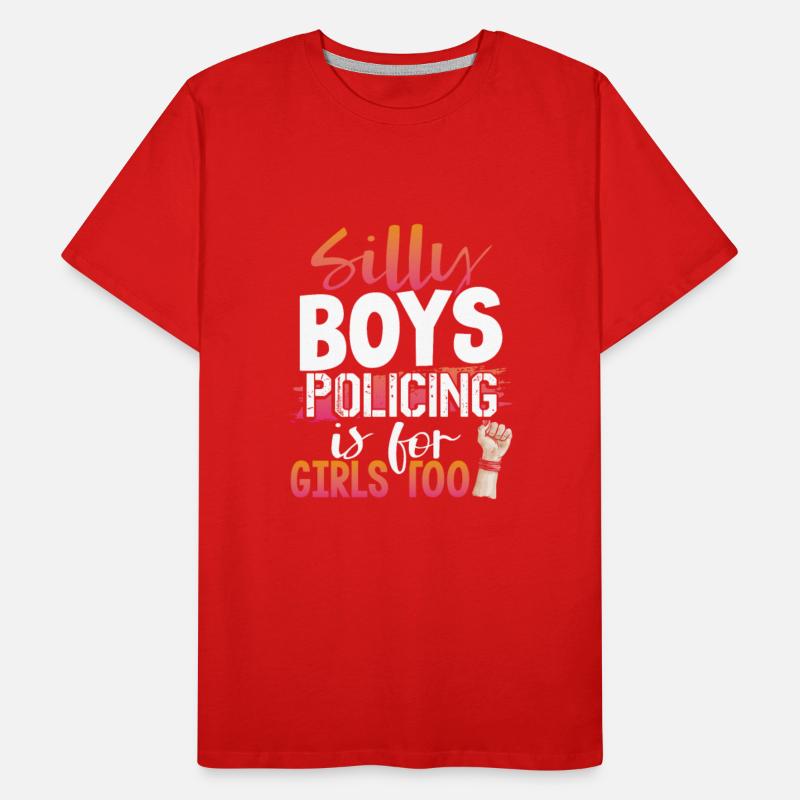 Girl Police Officer Gift Silly Boys Policing is