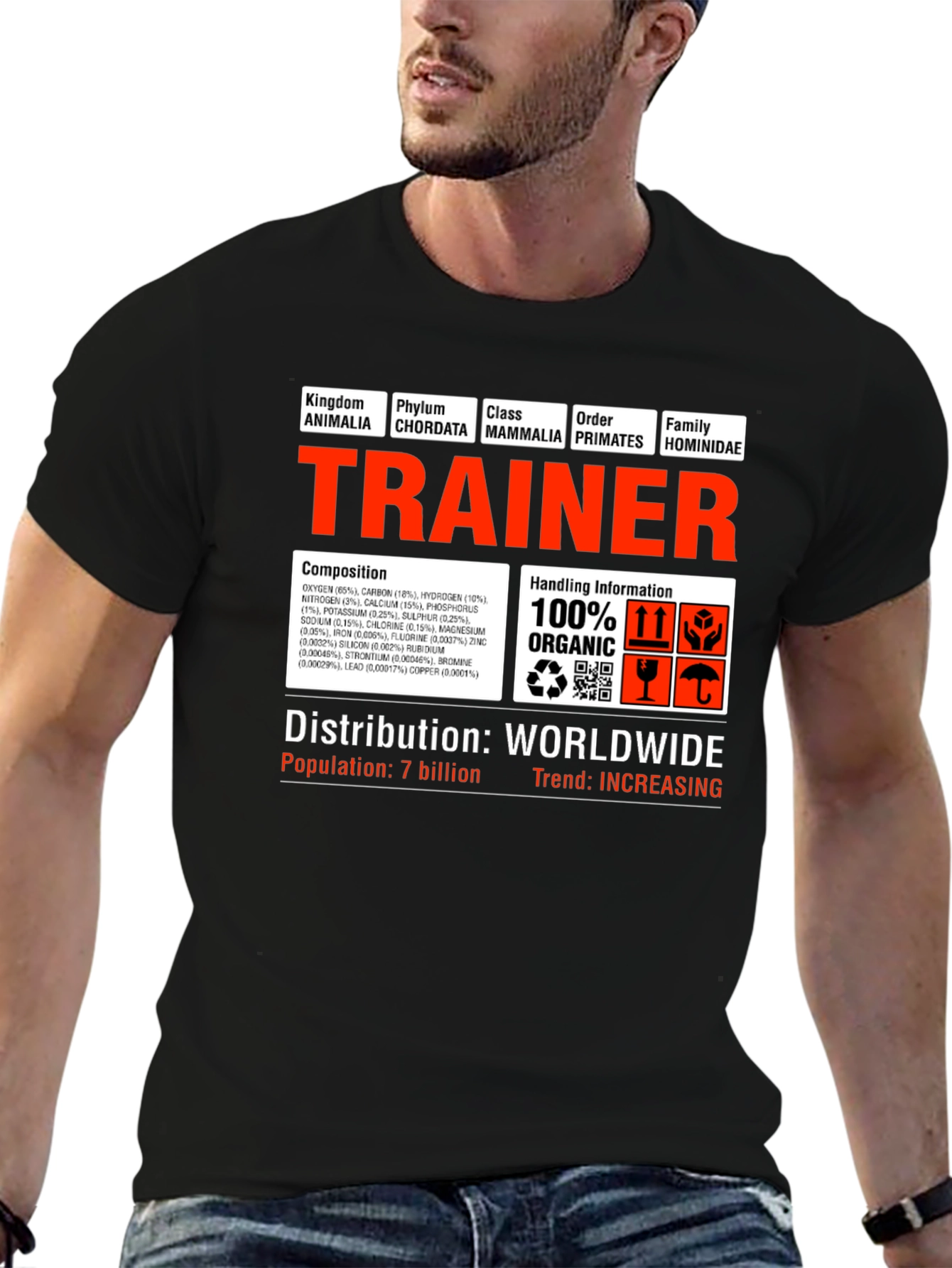 Trainer 100% Organic T-Shirt - Human Composition