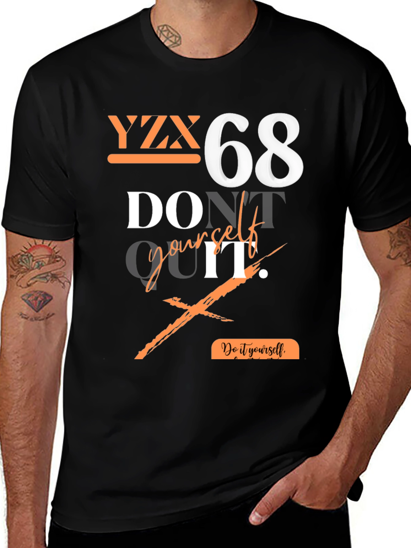 YZX 68 Graphic Print T-Shirt - Do It Yourself