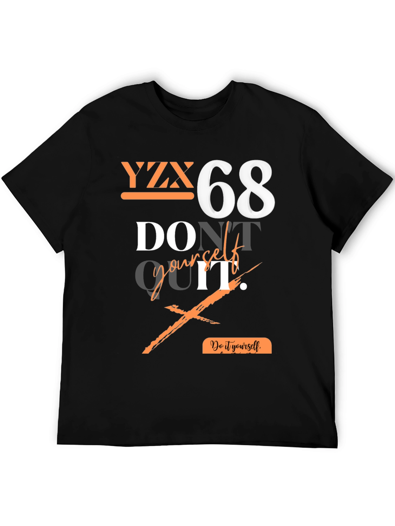 YZX 68 Graphic Print T-Shirt - Do It Yourself