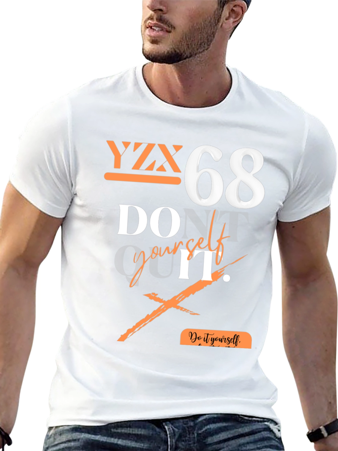 YZX 68 Graphic Print T-Shirt - Do It Yourself