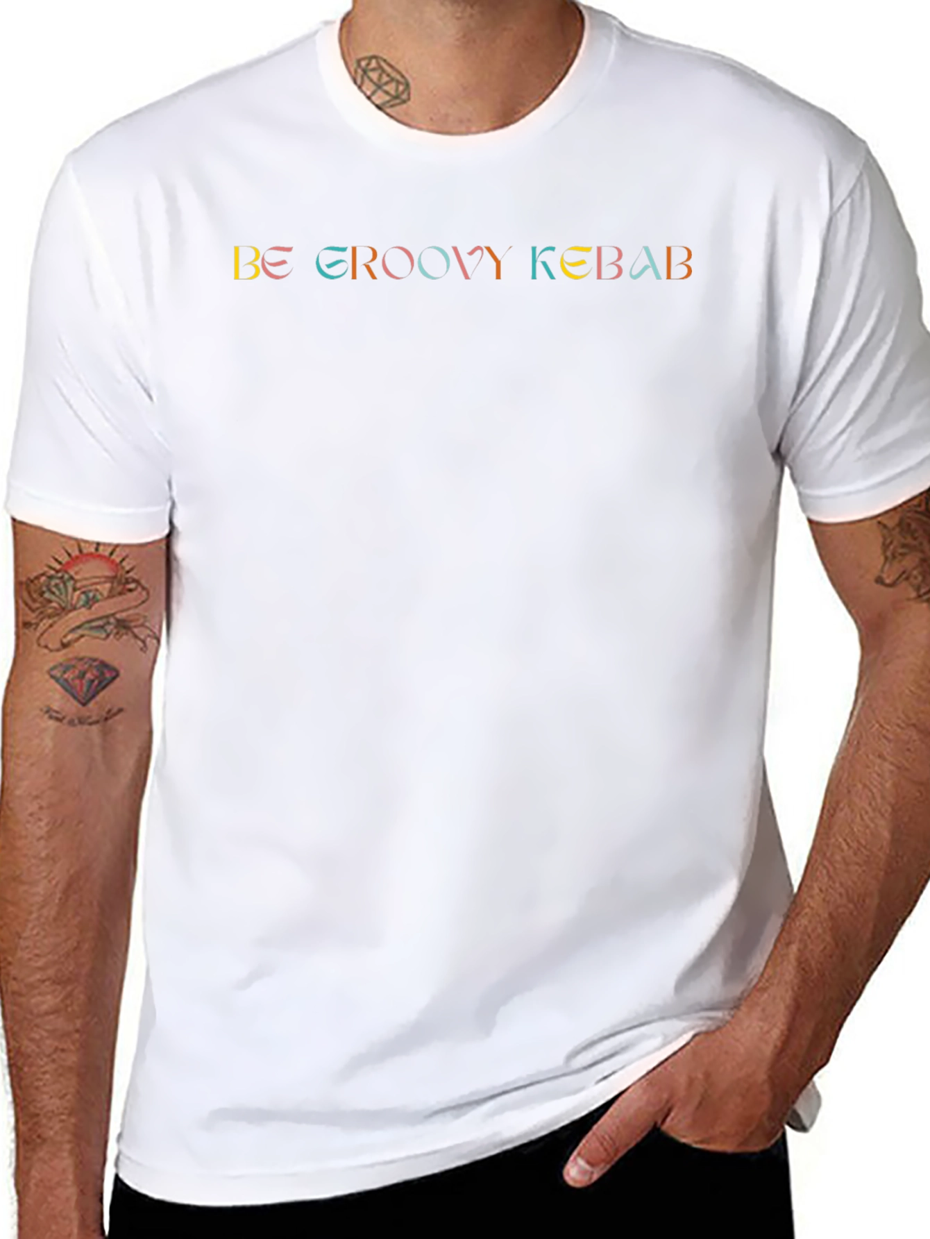 Be Groovy Kebab T-Shirt - Stylish Graphic Tee