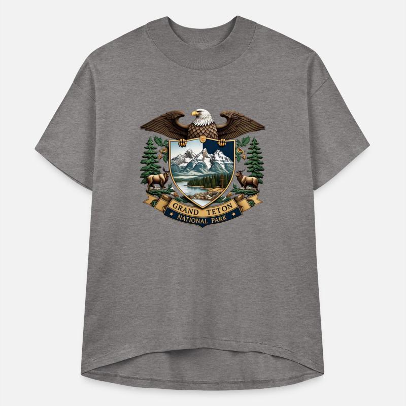 Grand Teton National Park Wyoming USA Logo