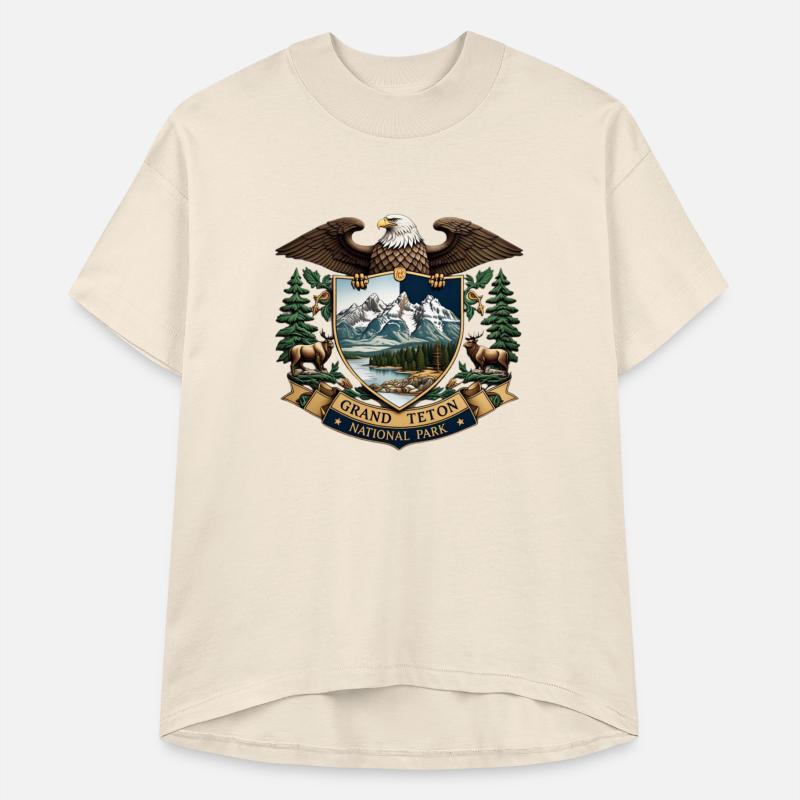 Grand Teton National Park Wyoming USA Logo