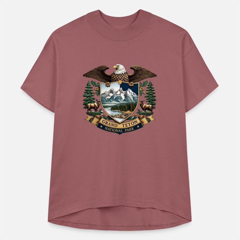 Grand Teton National Park Wyoming USA Logo