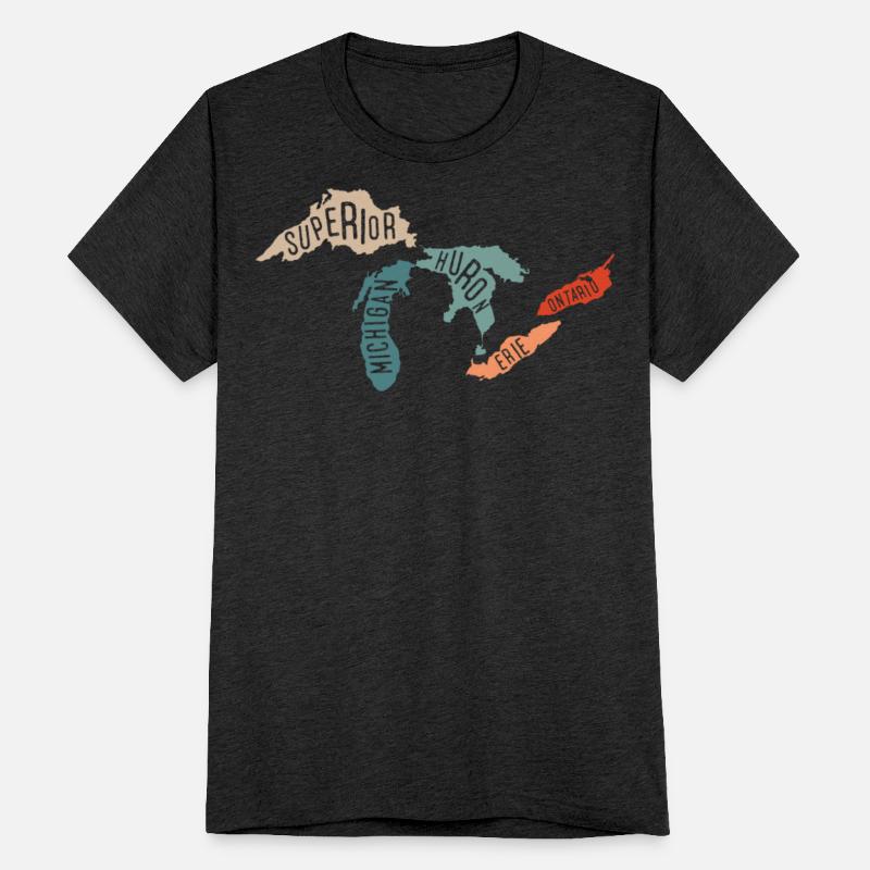 Great lakes USA, Michigan Lake Erie Lake