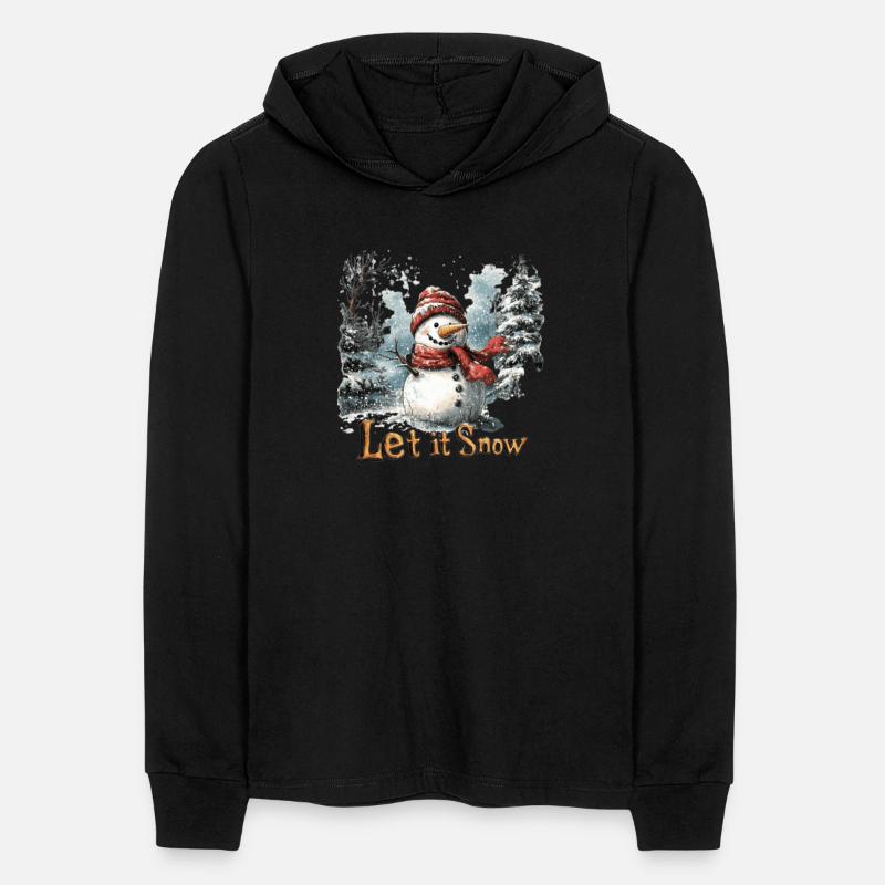 Greetings in the winter, with fresh snow on a men'