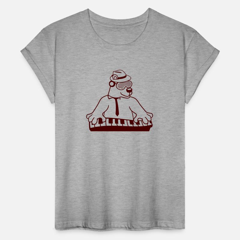 Grizzly Brown Bear Playing Keyboard Piano Music