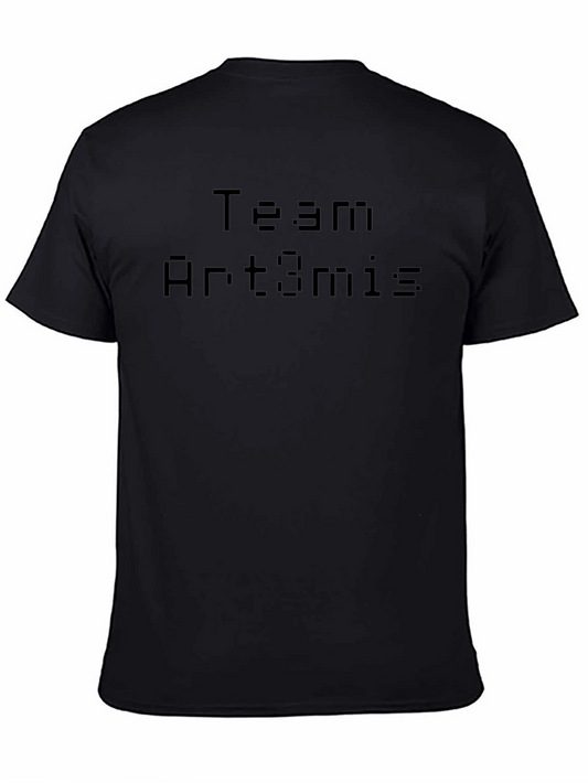 Team Artemis Black Crew Neck T-Shirt