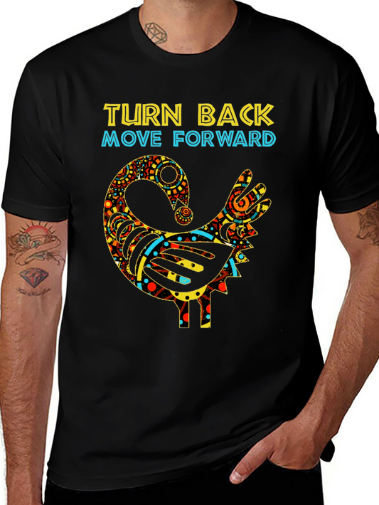 Turn Back Move Forward Sankofa Bird T-Shirt