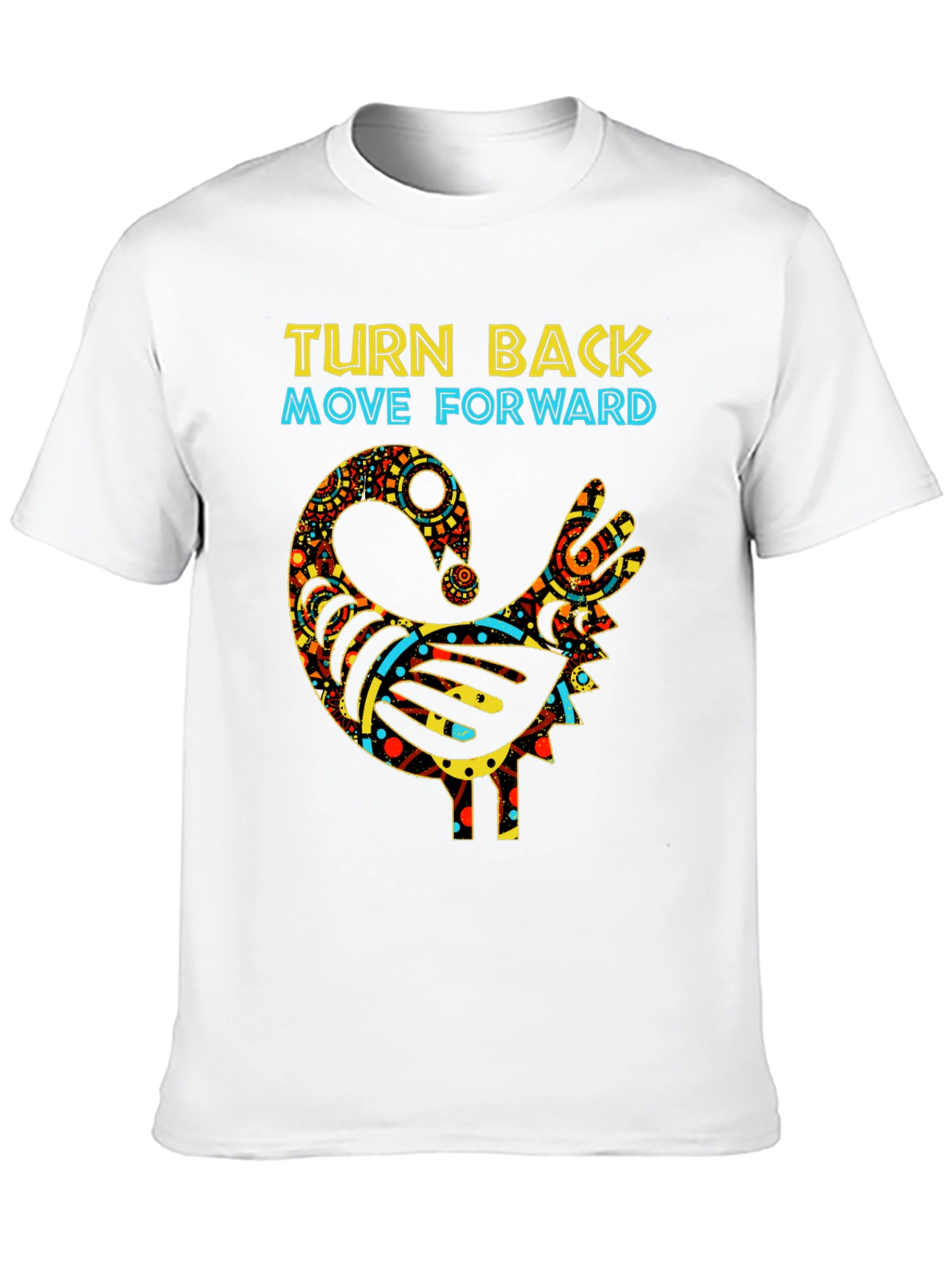 Turn Back Move Forward Sankofa Bird T-Shirt