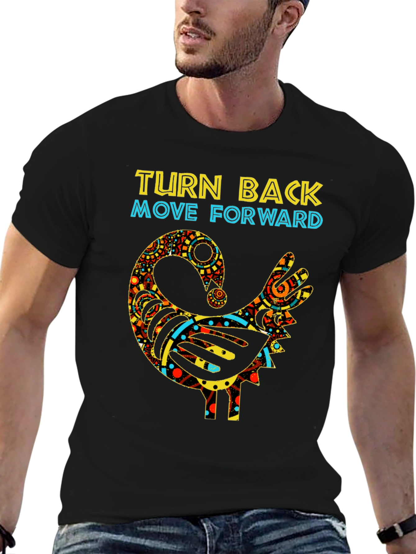 Turn Back Move Forward Sankofa Bird T-Shirt