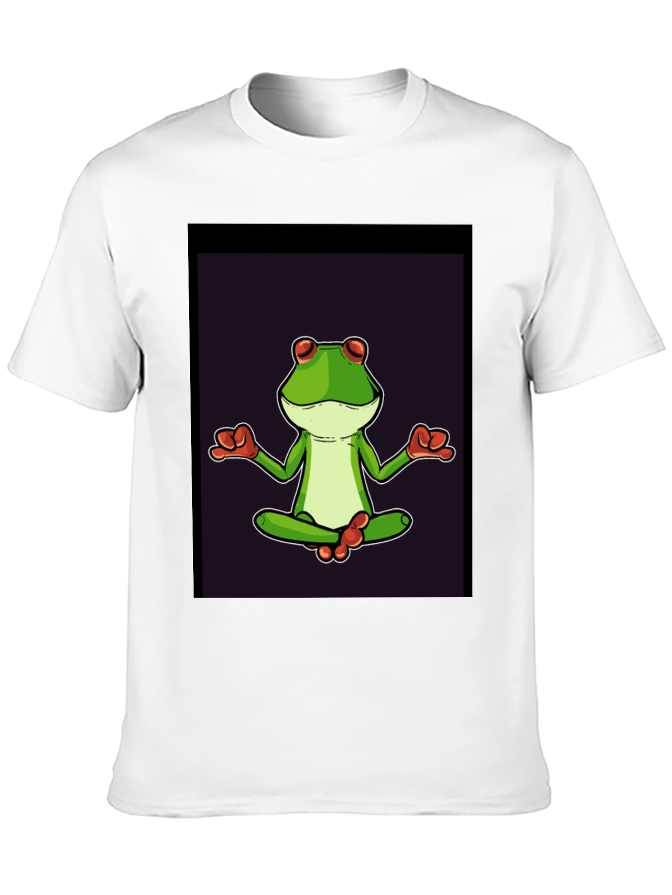 Zen Frog T-Shirt - Meditating Amphibian Graphic Tee