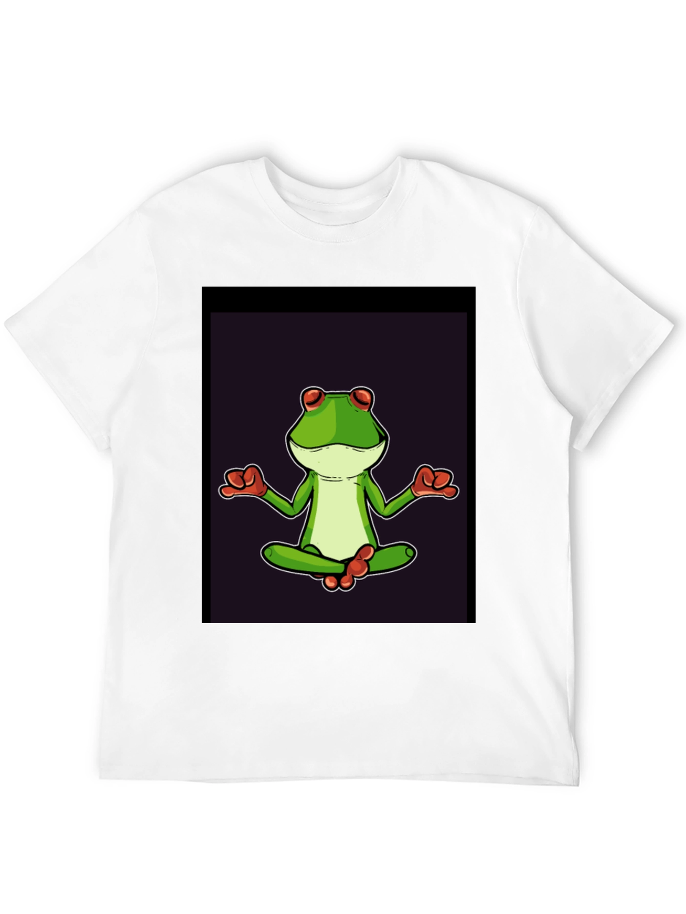 Zen Frog T-Shirt - Meditating Amphibian Graphic Tee