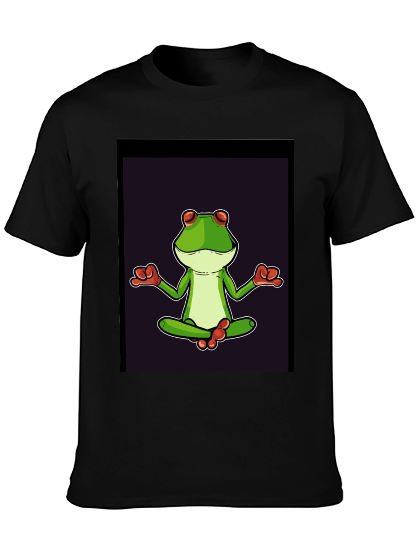 Zen Frog T-Shirt - Meditating Amphibian Graphic Tee