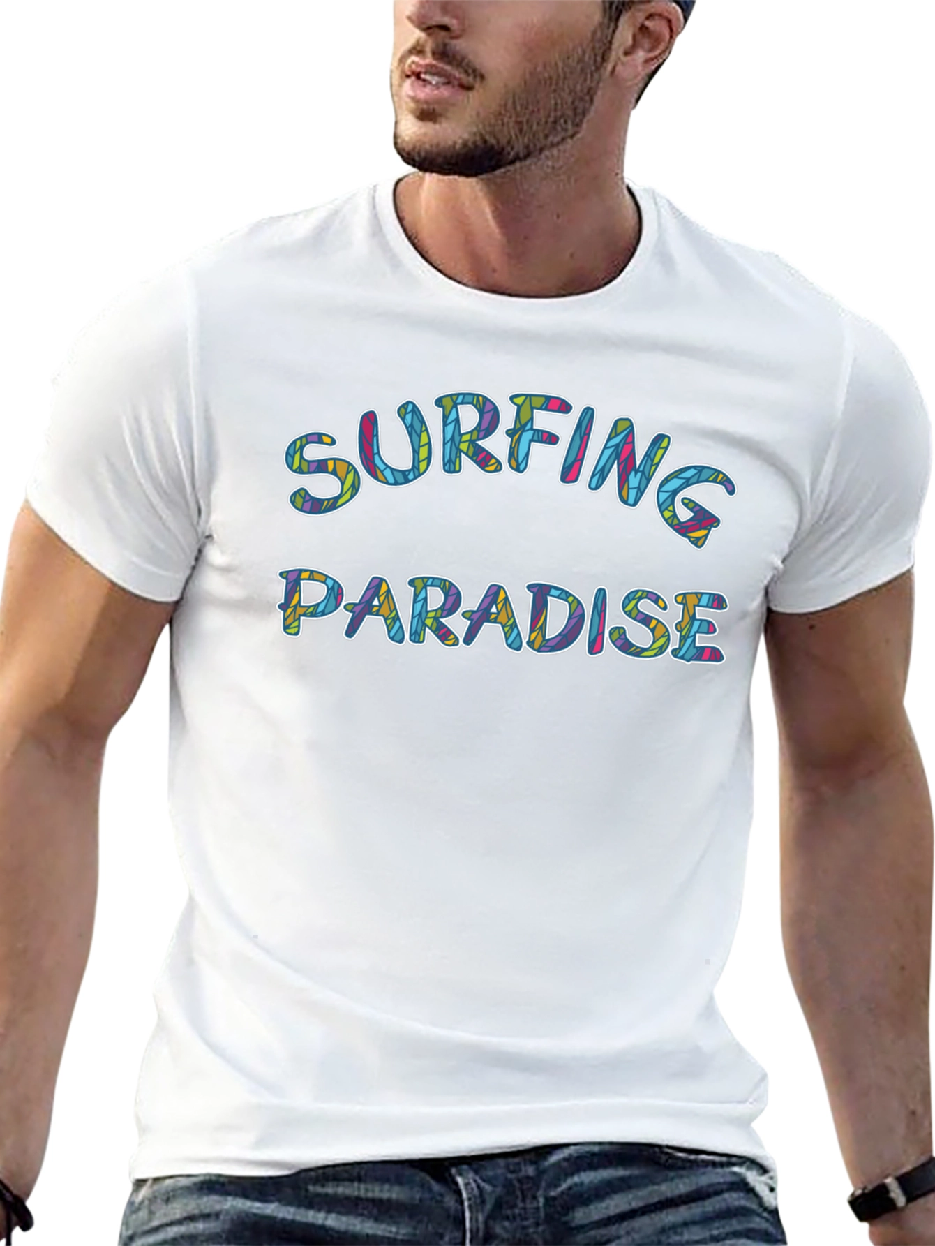Surfing Paradise Graphic T-Shirt