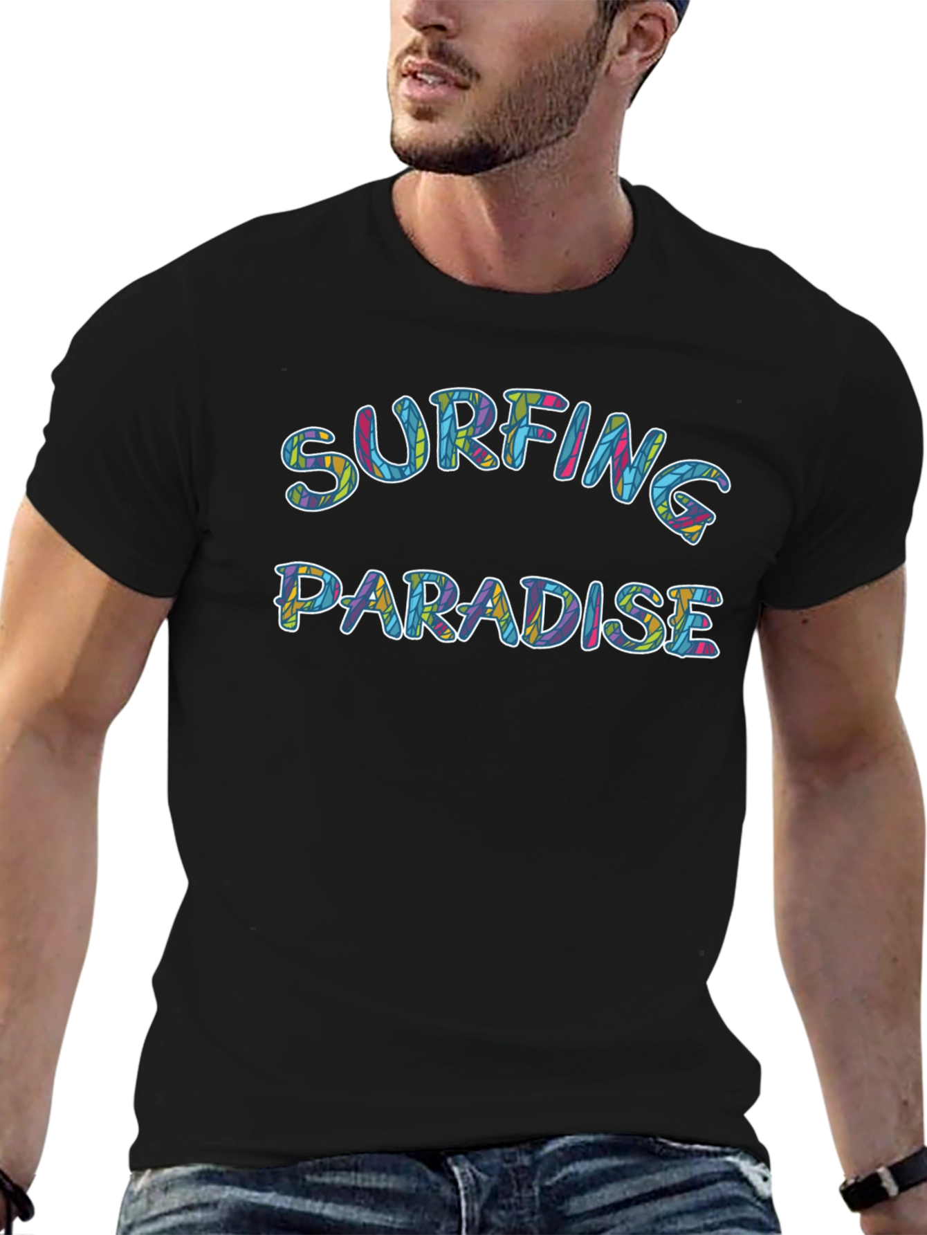 Surfing Paradise Graphic T-Shirt