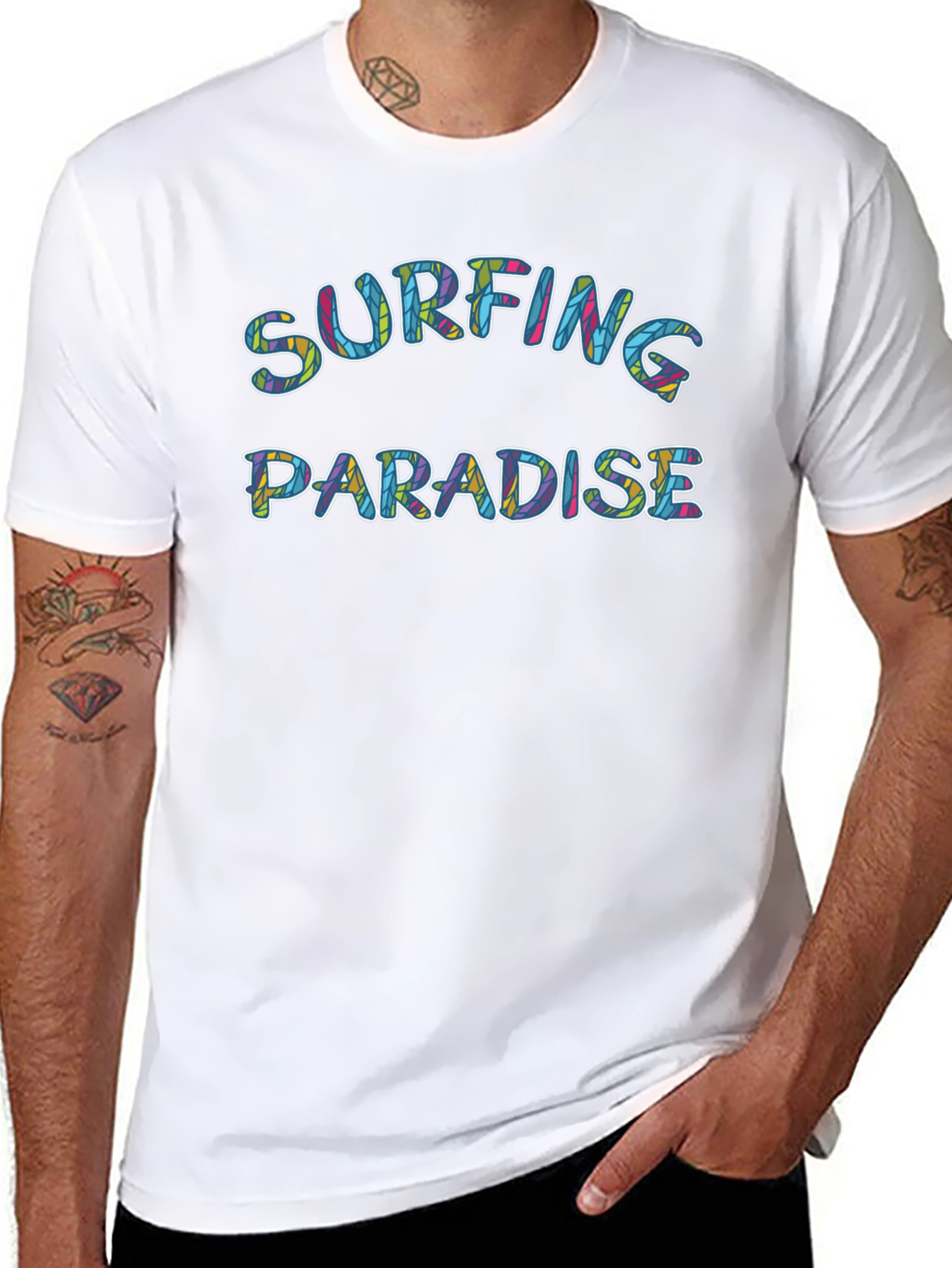 Surfing Paradise Graphic T-Shirt