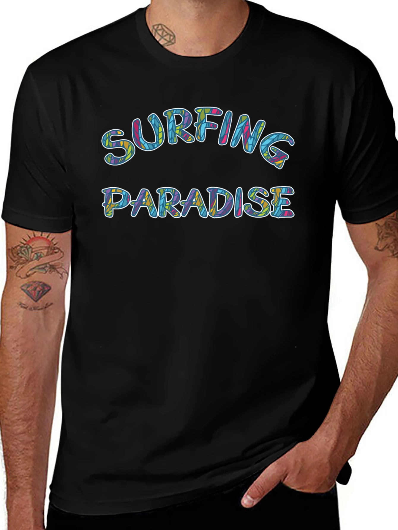 Surfing Paradise Graphic T-Shirt