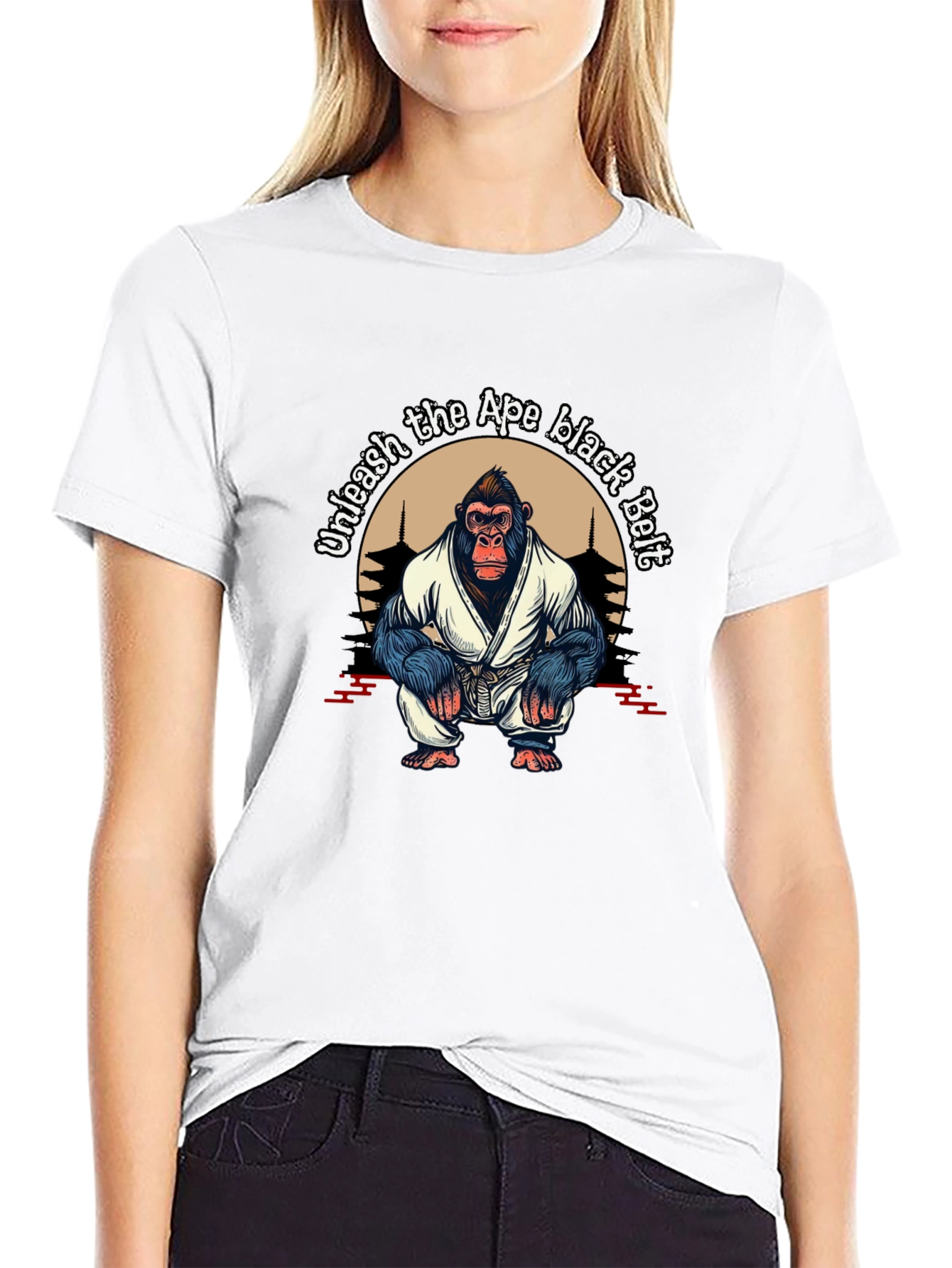 Unleash The Ape Black Belt T-Shirt