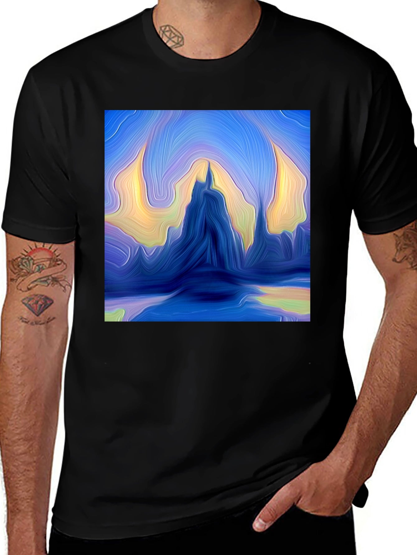 Abstract Mountains Graphic Tee