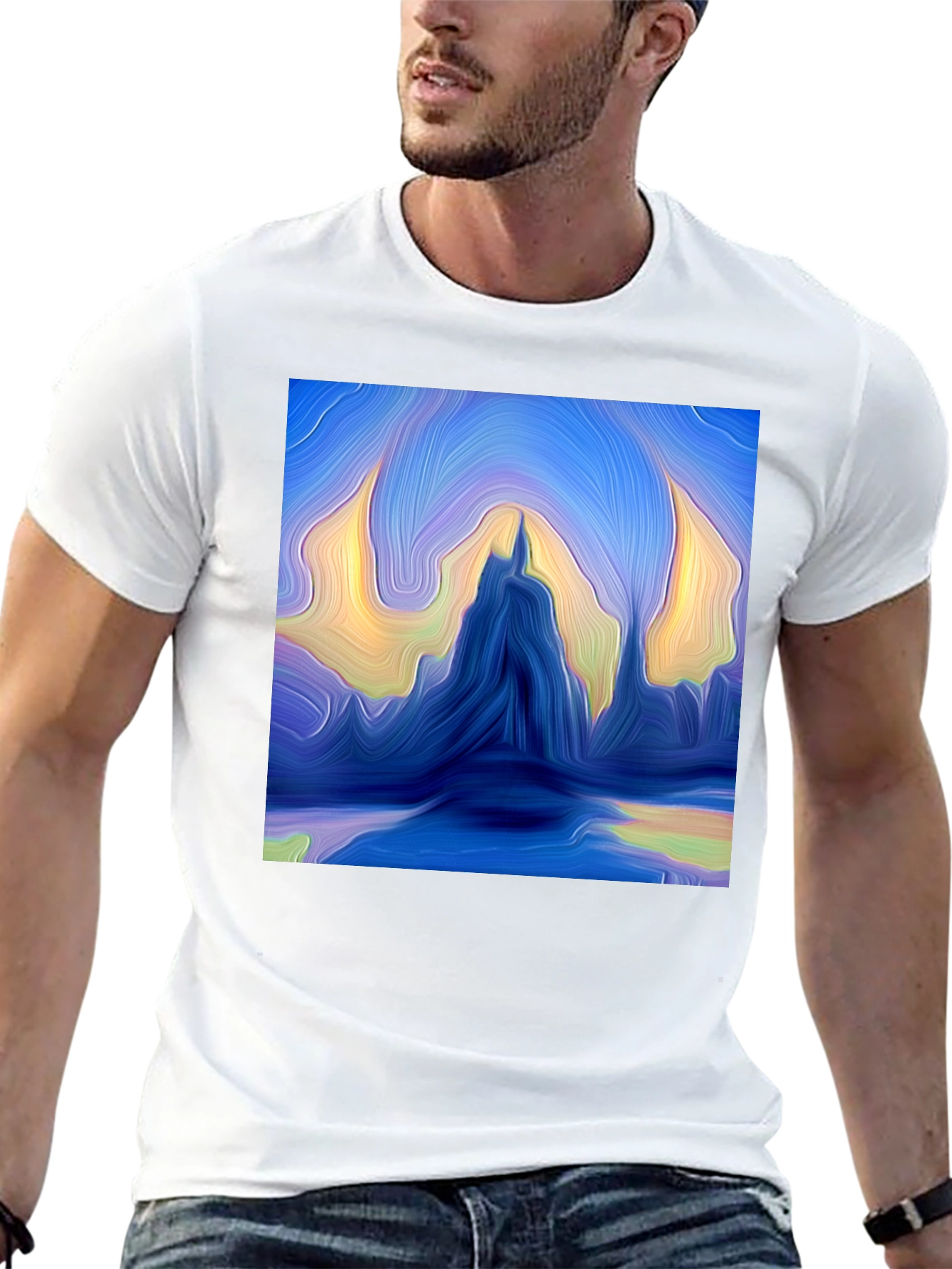 Abstract Mountains Graphic Tee