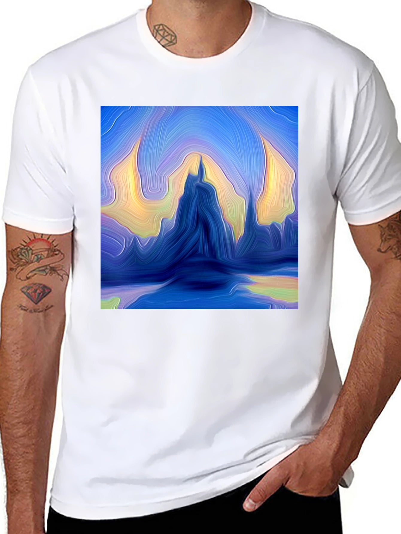 Abstract Mountains Graphic Tee