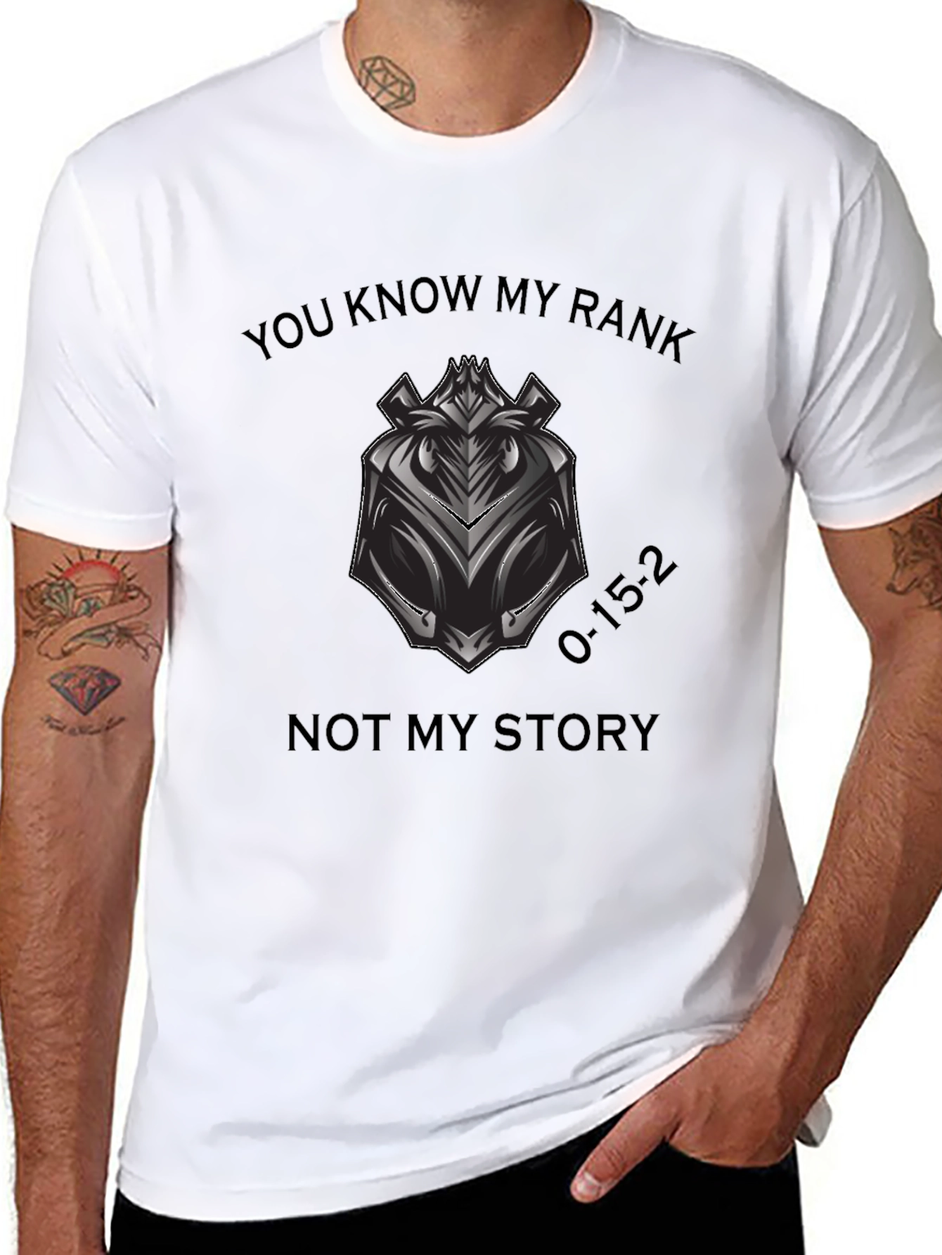 You Know My Rank T-Shirt - Motivational Graphic Tee