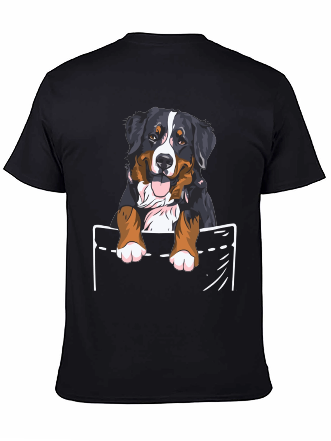 Bernese Mountain Dog Pocket T-Shirt