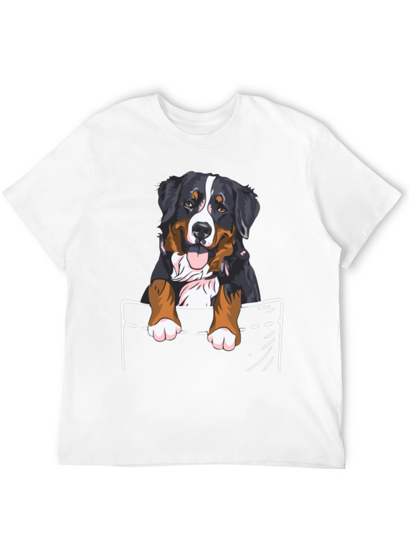 Bernese Mountain Dog Pocket T-Shirt