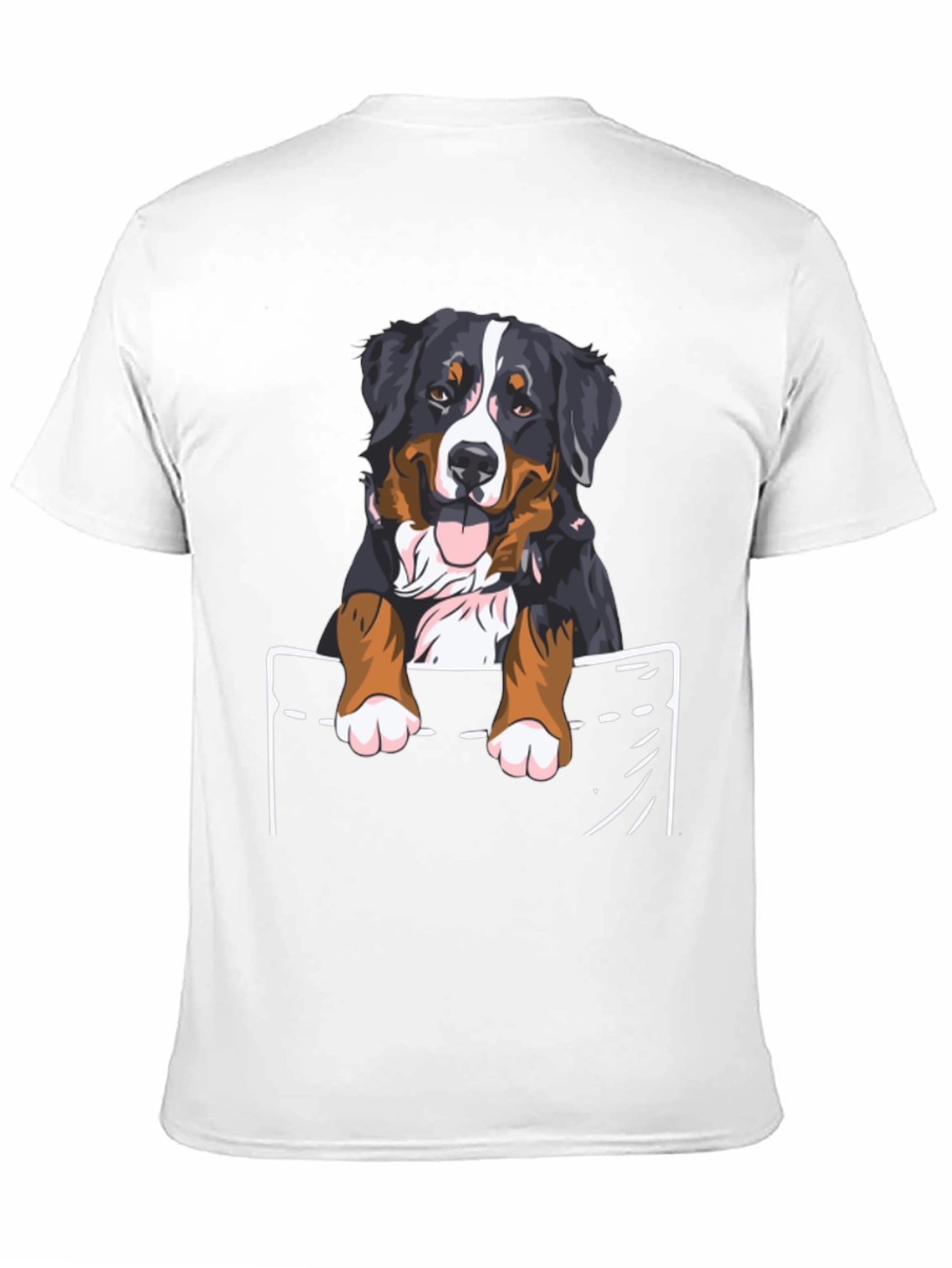 Bernese Mountain Dog Pocket T-Shirt