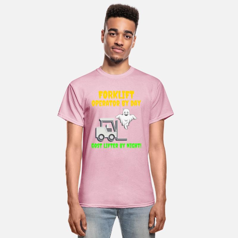 Halloween Ghost Forklift Operator Heavy Equipment