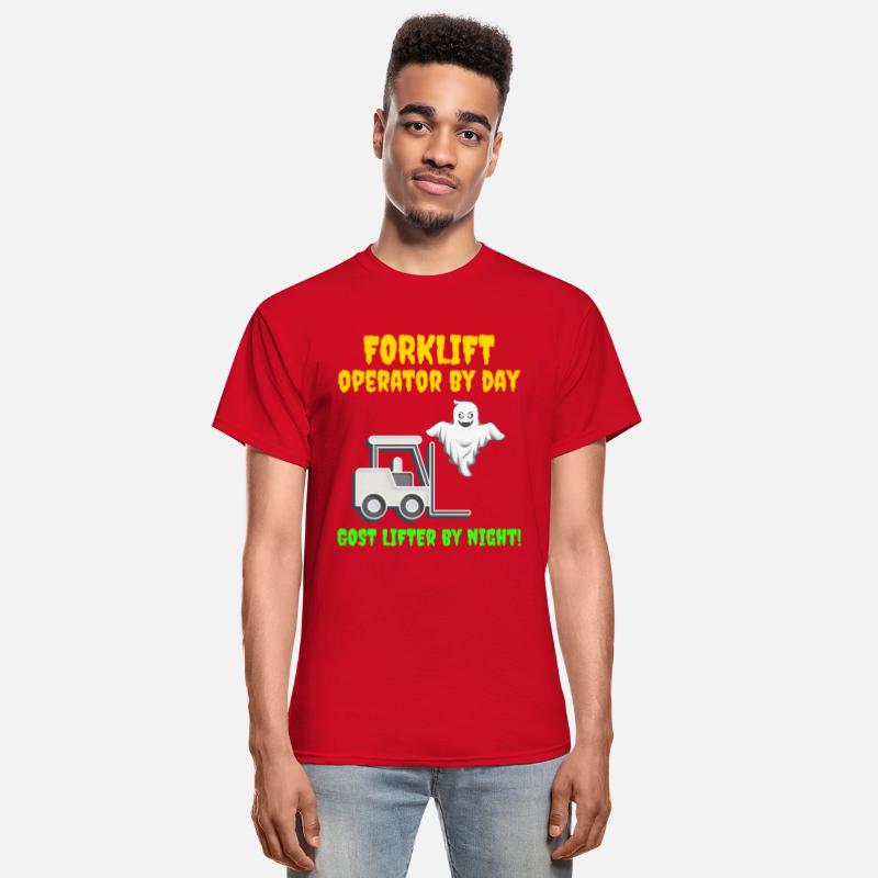 Halloween Ghost Forklift Operator Heavy Equipment